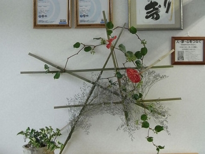 オリヤス物流センターのお花