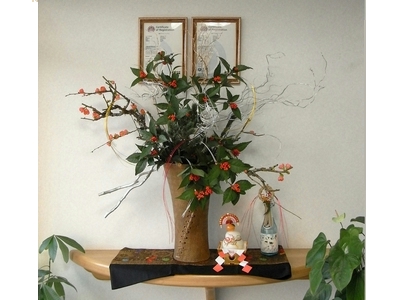 オリヤス物流センターのお花