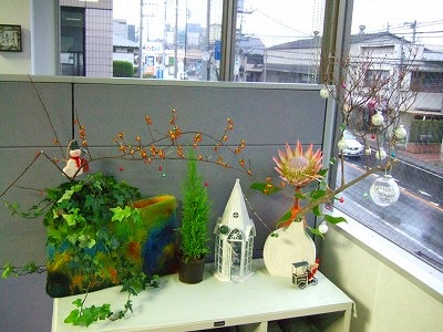 本社のお花