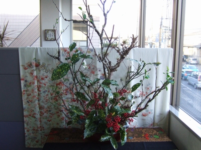 オリヤス本社のお花