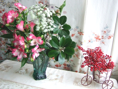 オリヤス本社のお花