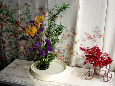 オリヤス物流センターのお花