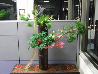 オリヤス物流センターのお花
