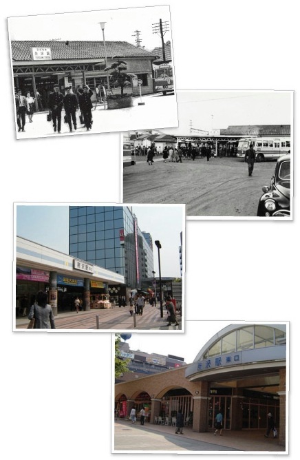 所沢駅の今と昔の写真