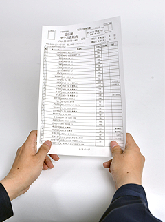 発注書の改善・効率化　改善前