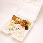 CST街デリシリーズ を使った幕の内弁当盛り付け例。