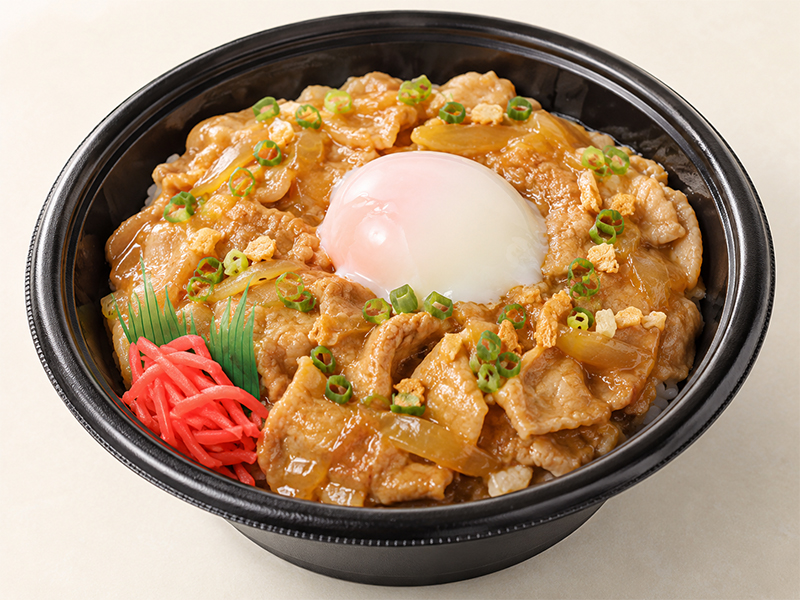 スタミナ豚カルビ丼 盛付イメージ画像。