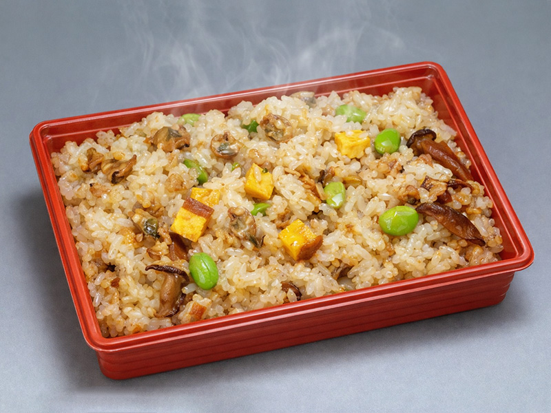 あさりの寿しおこわ 盛付イメージ画像。